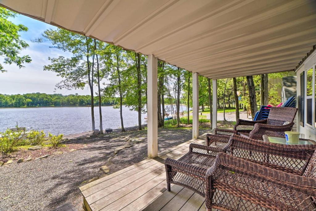 Waterfront Pocono Lake Home with Private Dock! photo 1