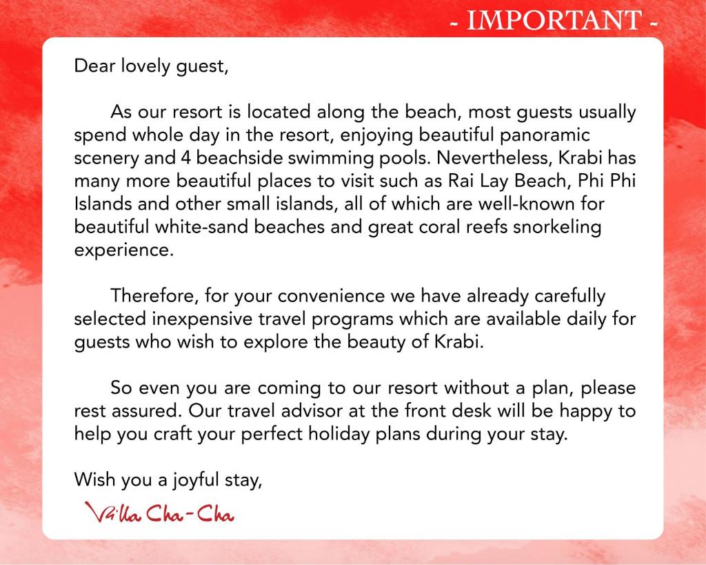 Villa Cha-Cha Krabi Beachfront Resort photo 4