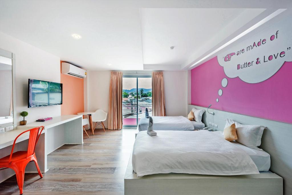 Двухместный (Двухместный номер Делюкс с 2 отдельными кроватями), The Tint At Phuket Town