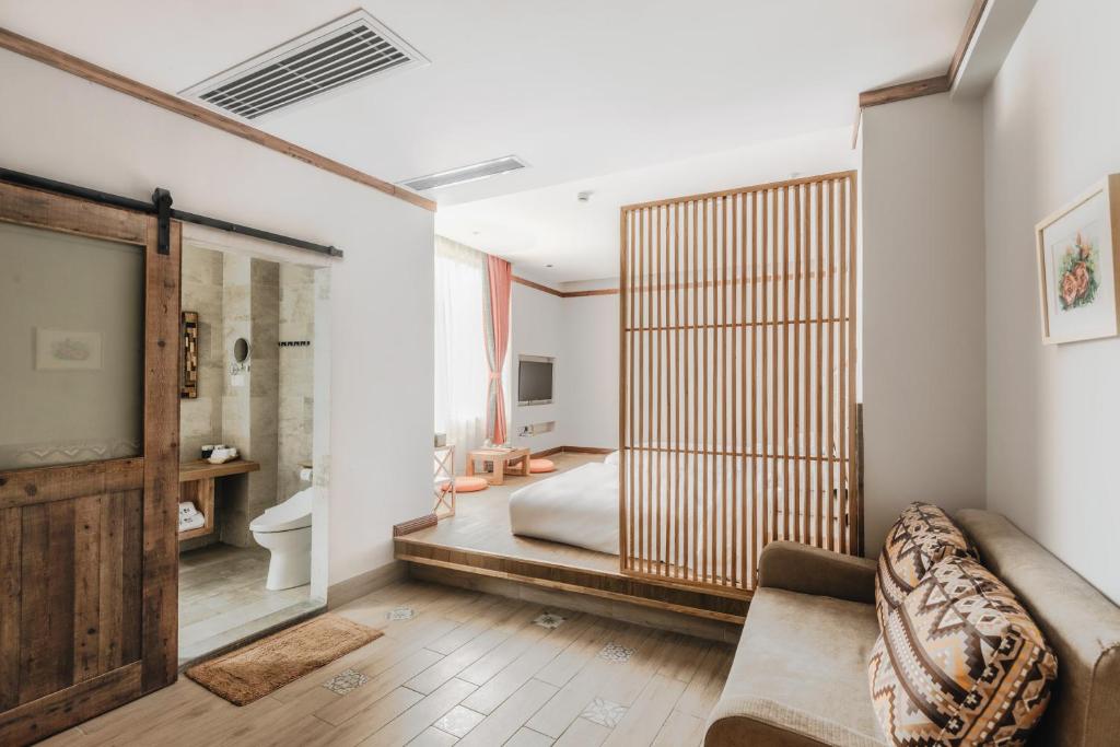 Двухместный (Japanese Style Twin Room with Mountain View), Ron Inn Xingping Hepan Xiaozhu