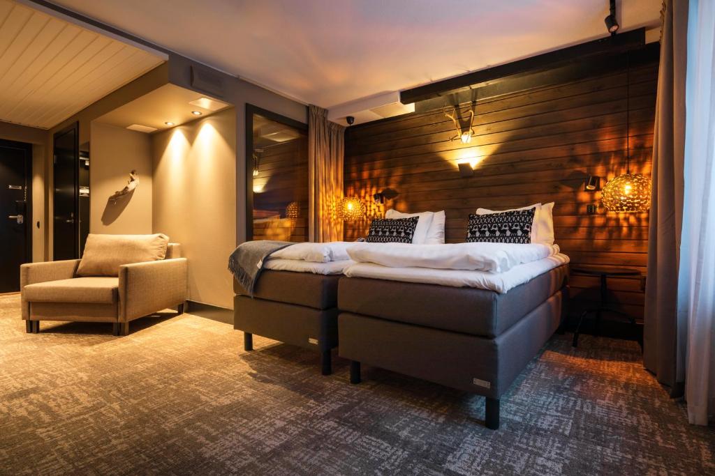 Двухместный (Номер Делюкс «Премиум» «Мистический» с сауной), Lapland Hotels Sky Ounasvaara