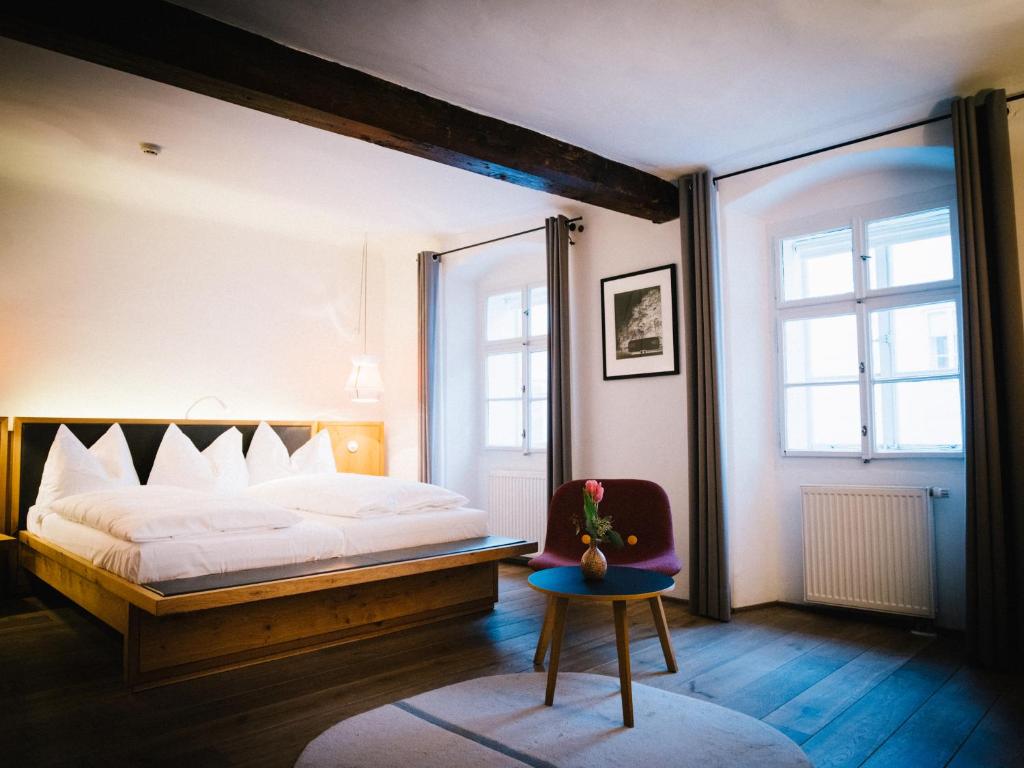 Двухместный (Двухместный номер Делюкс с 1 кроватью), Arthotel Blaue Gans