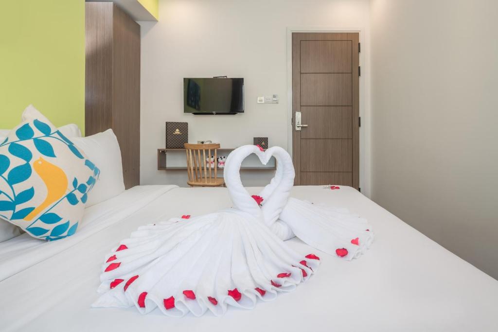 Двухместный (Улучшенный номер с кроватью размера «queen-size» без окна), Raon Danang Beach