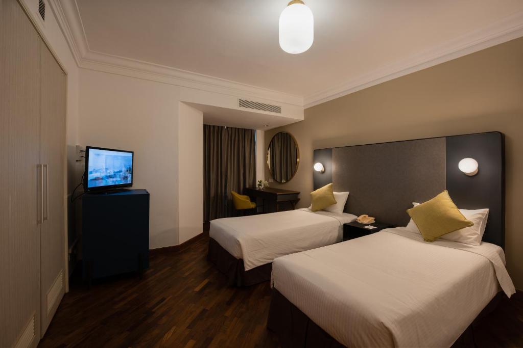 Двухместный (Двухместный номер Делюкс с 2 отдельными кроватями), Fort Canning Lodge