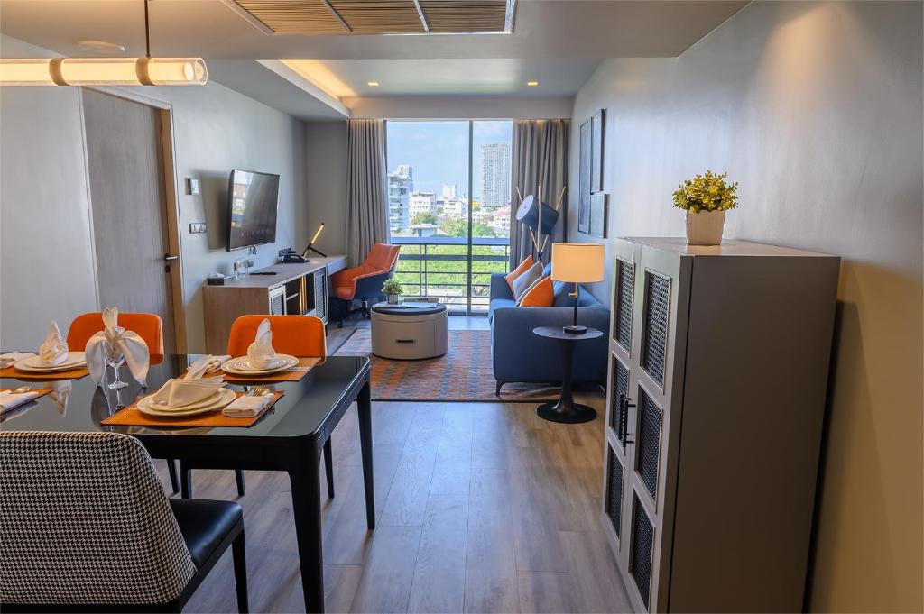 Двухместный (Номер Делюкс с 1 спальней), Отель Oakwood Residence Sukhumvit Thonglor Bangkok