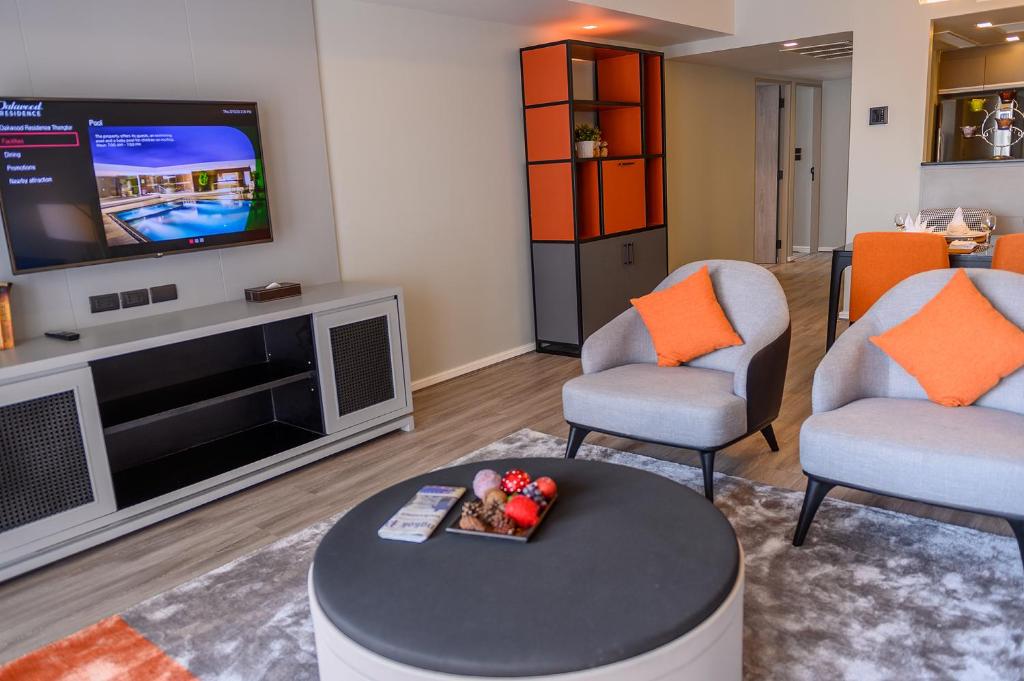 Семейный (Апартаменты Делюкс с 3 спальнями), Отель Oakwood Residence Sukhumvit Thonglor Bangkok