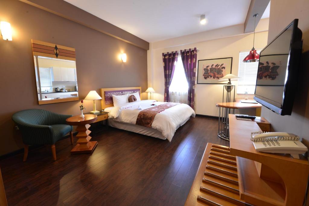 Двухместный (Двухместный номер Делюкс с 1 кроватью), Golden Sun Villa Hotel
