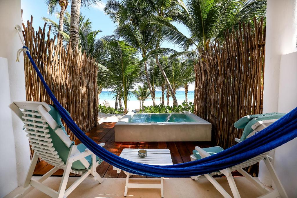 Двухместный (Двухместный номер на берегу моря с 1 кроватью), Hotel Cabanas Tulum