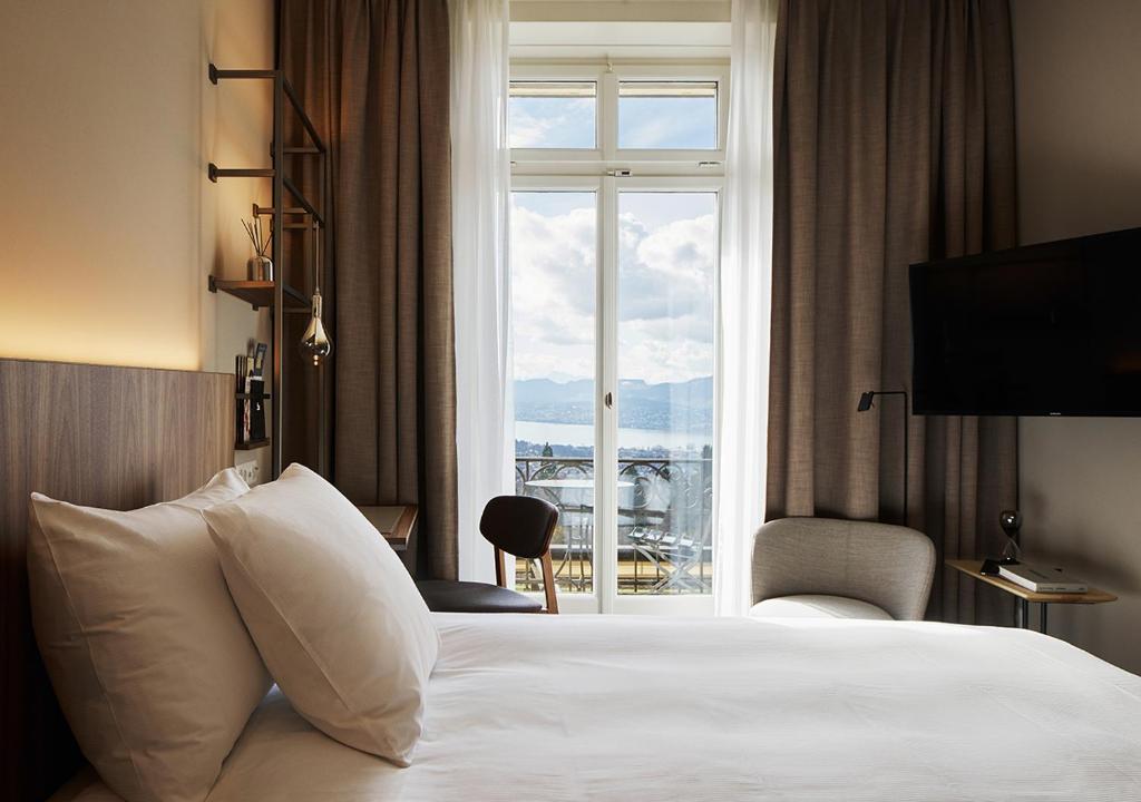 Одноместный (Улучшенный одноместный номер с видом на озеро), Sorell Hotel Zürichberg