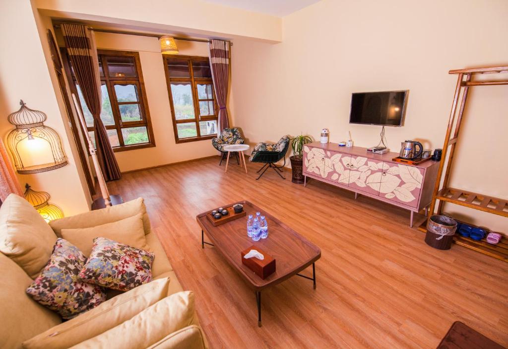 Семейный (Семейный номер Делюкс), Yangshuo Coco Garden Hotel