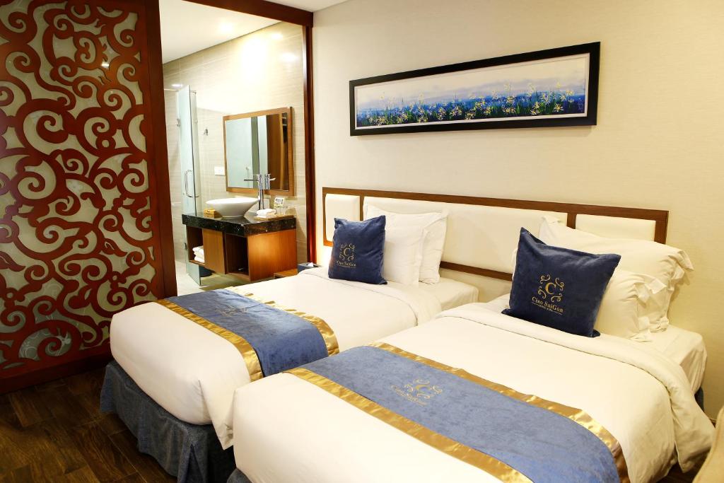 Двухместный (Двухместный номер Делюкс с 2 отдельными кроватями), Ciao Saigon Hotel & Spa