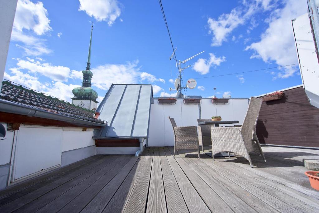 Четырехместный (Апартаменты с террасой и видом на город), Jacob Brno Apartments