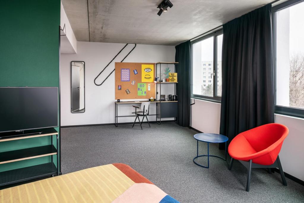 Двухместный (Номер Делюкс с кроватью размера «king-size»), The Student Hotel Berlin