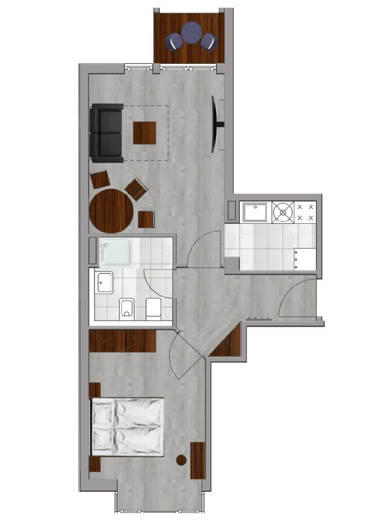Апартаменты (Апартаменты «Комфорт» с 2 комнатами), ARABEST Aparthotel & Boardinghouse
