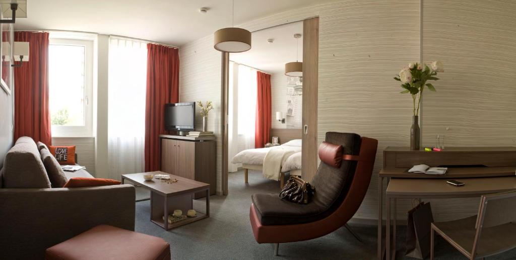 Апартаменты (Апартаменты с 1 спальней), Aparthotel Adagio Basel City