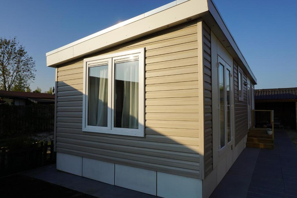 Modern chalet at holiday park in Opmeer near Amsterdam photo 1