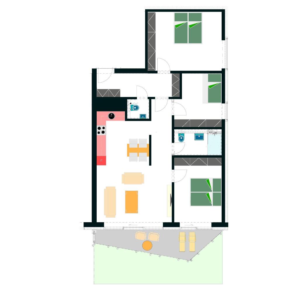 Апартаменты (Junior Apartment with Terrace), Apartments JBX Lipno