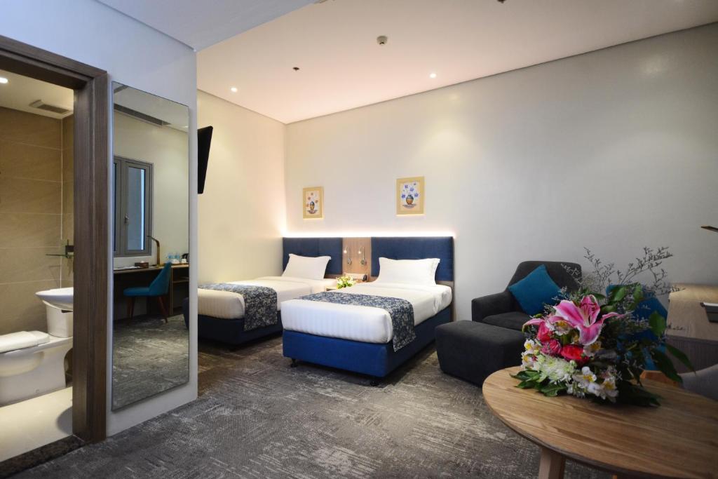 Двухместный (Двухместный номер Делюкс с 2 отдельными кроватями), Blue Lotus Hotel