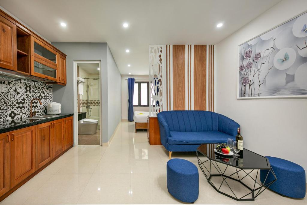 Студио (Апартаменты с кроватью размера «king-size» и диваном-кроватью), Sea Swan Apartment and Hotel