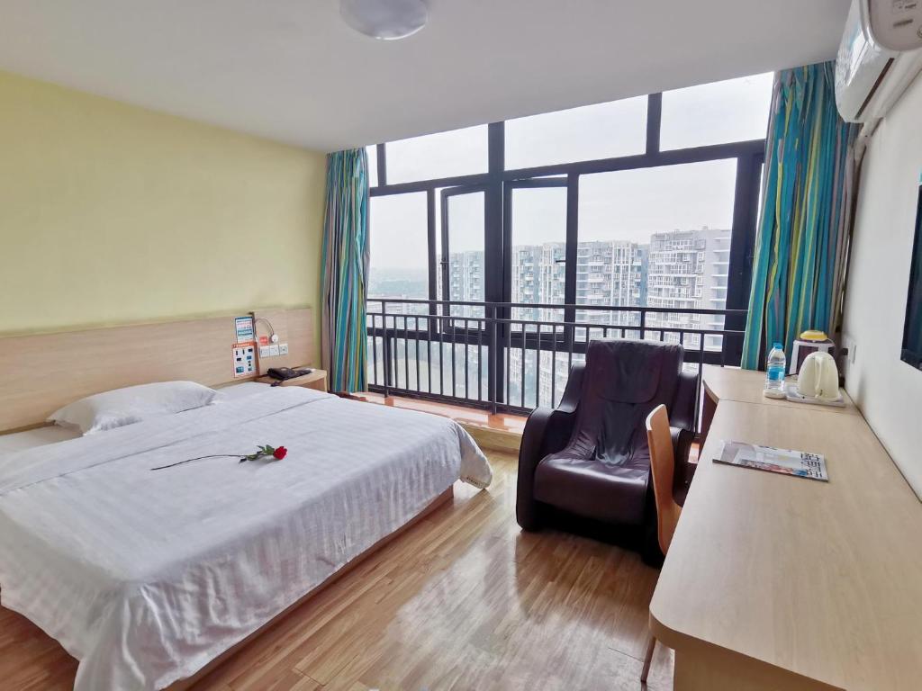 Двухместный (Номер с кроватью размера «king-size»), 7Days Inn Chengdu Shuangliu Airport