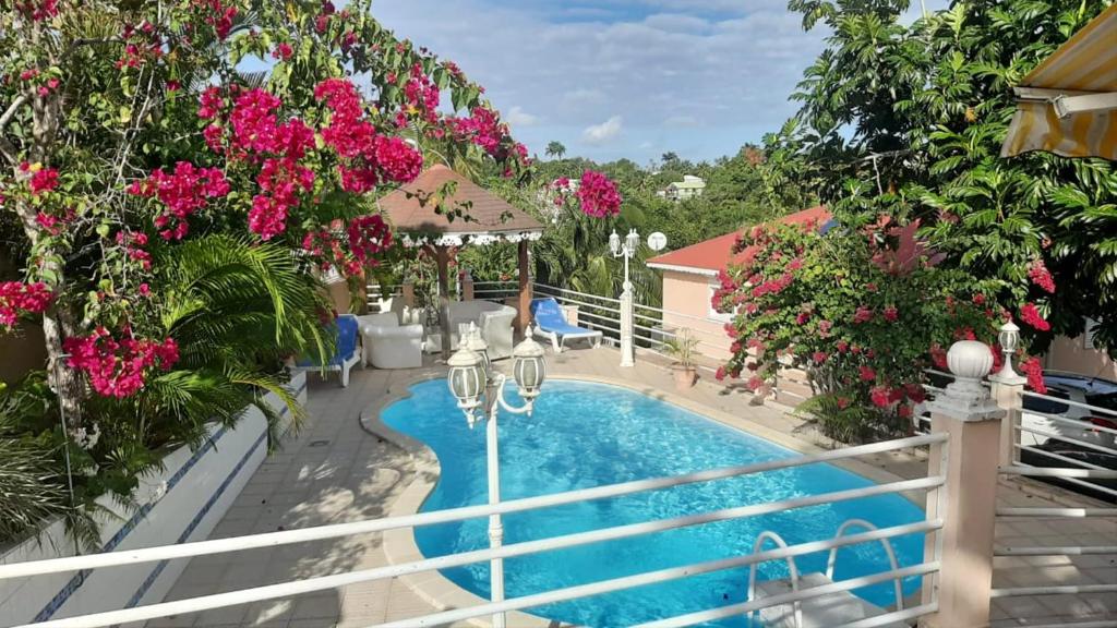 Appartement de 2 chambres avec piscine partagee balcon amenage et wifi a Sainte Anne a 6 km de la plage