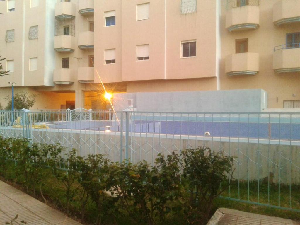 2 bedrooms apartement with city view shared pool and enclosed garden at Martil 2 km away from the beach