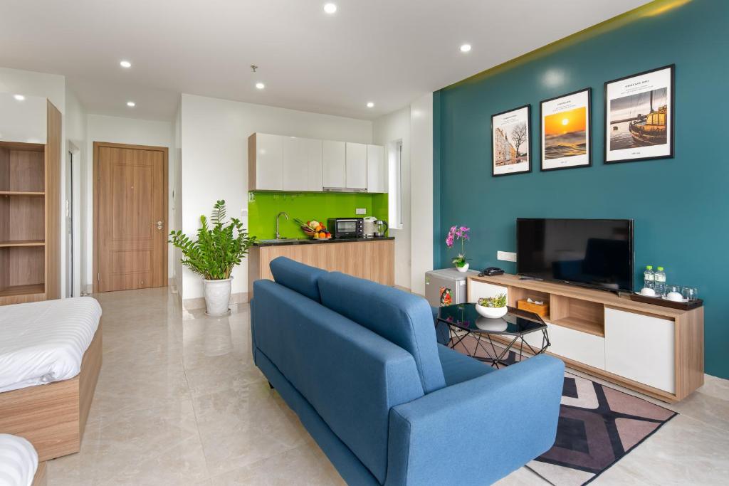 Апартаменты (Апартаменты-студио с видом на море), Suri Apartment & Hotel Danang