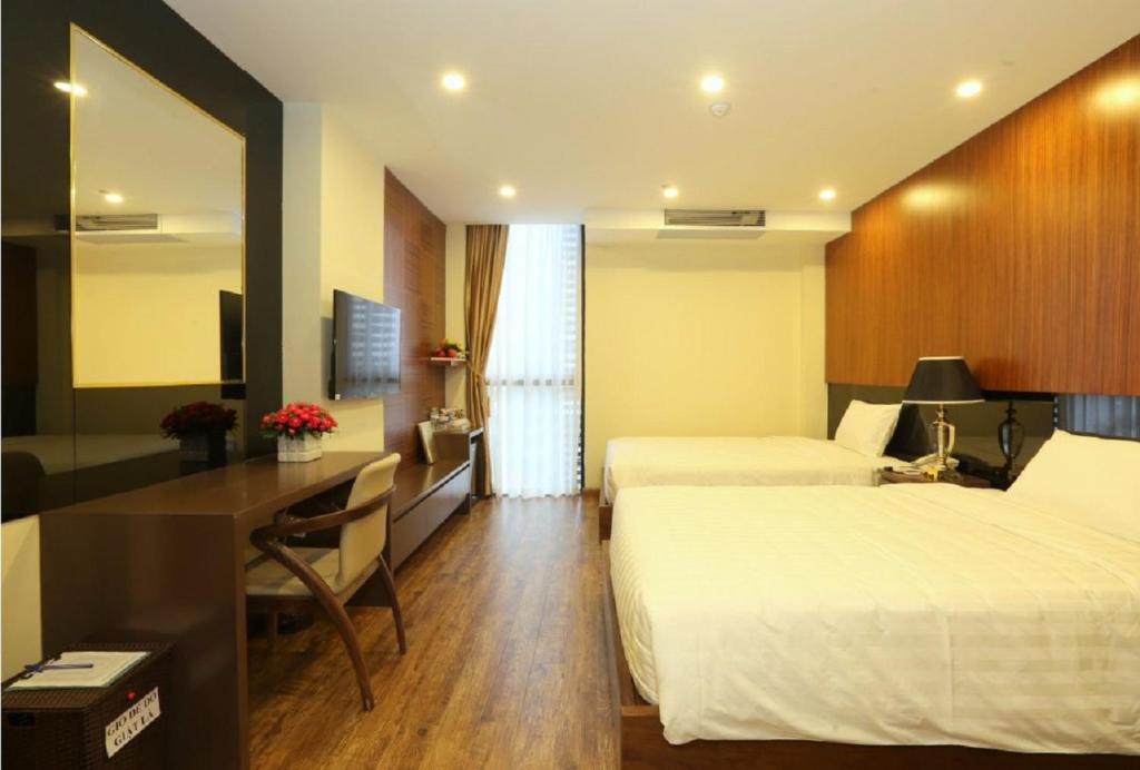 Двухместный (Двухместный номер Делюкс с 2 отдельными кроватями), Au Viet Hotel