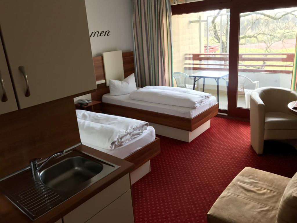 Двухместный (Двухместный номер Делюкс с 2 отдельными кроватями), Central Hotel-Apart München