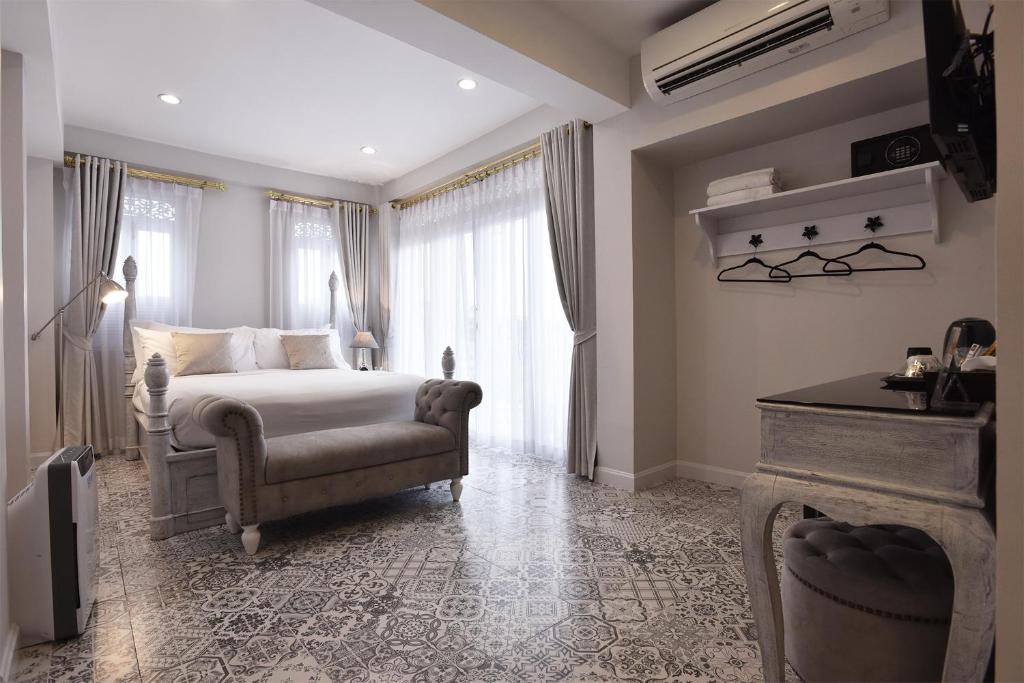 Двухместный (Двухместный номер «Гранд» Делюкс с 1 кроватью), Noursabah Boutique Bed Bangkok