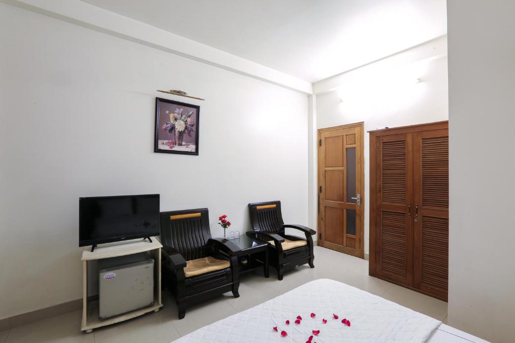 Двухместный (Двухместный номер Делюкс с 1 кроватью), Chim Go Kien Villa Hotel