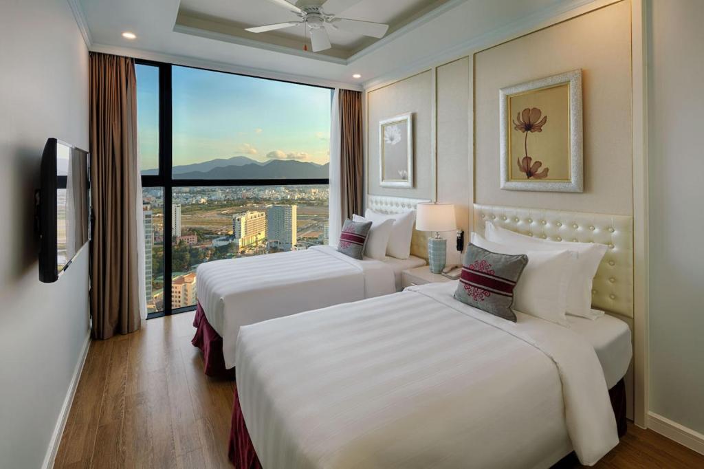 Апартаменты (Номер с 2 спальнями и видом на океан), Vinpearl Condotel Beachfront Nha Trang