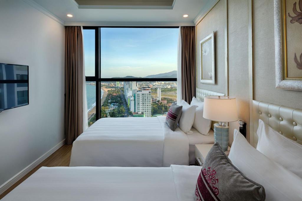 Апартаменты (Номер с 2 спальнями и видом на океан), Vinpearl Condotel Beachfront Nha Trang