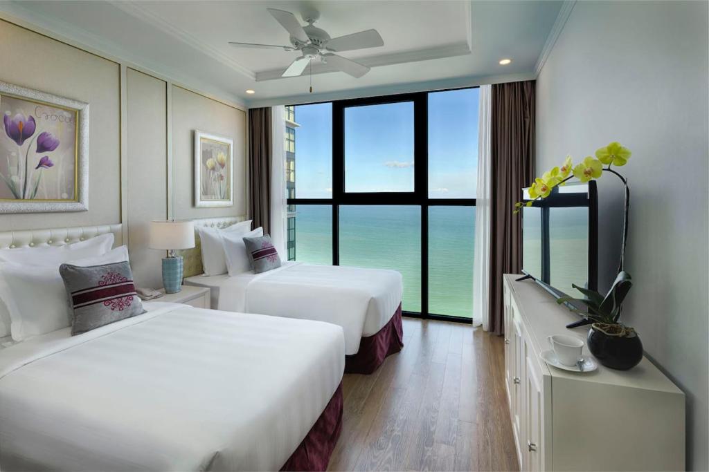 Апартаменты (Номер «Гранд» с 2 спальнями и видом на океан), Vinpearl Condotel Beachfront Nha Trang