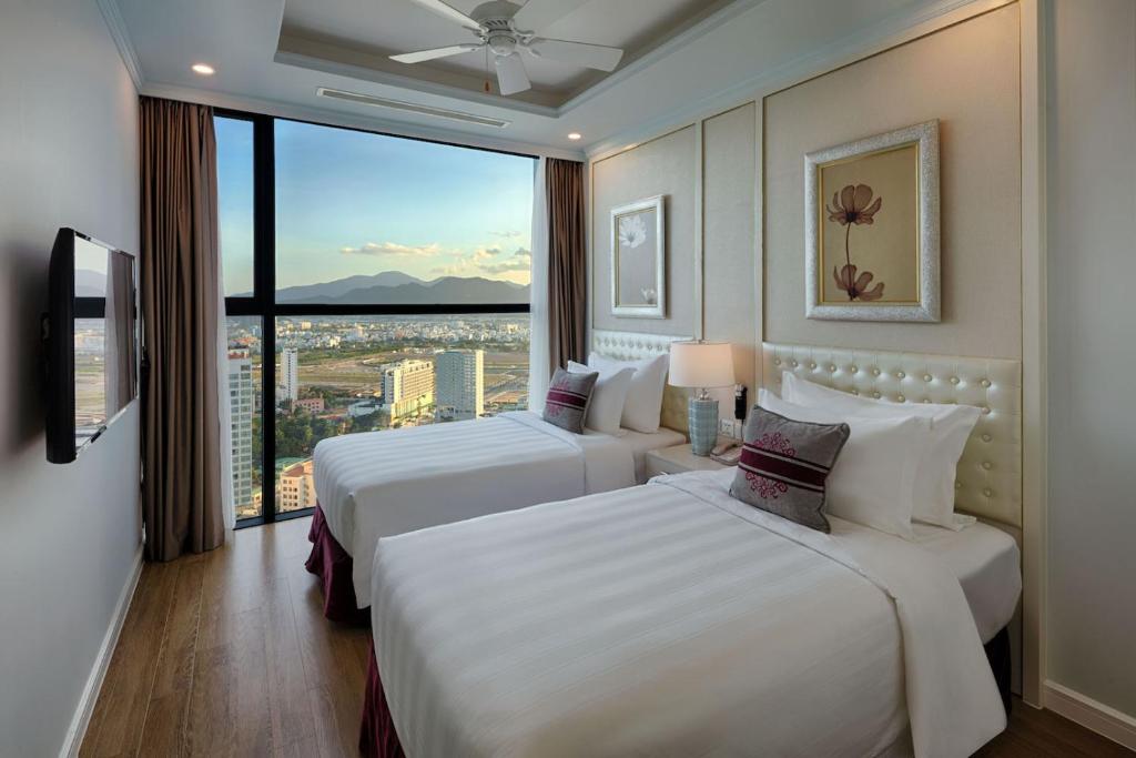 Апартаменты (Номер с 2 спальнями и видом на океан), Vinpearl Condotel Beachfront Nha Trang