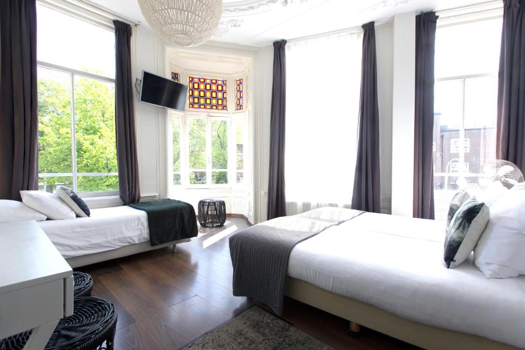 Трехместный (Трехместный номер с видом на канал), Quentin Amsterdam Hotel