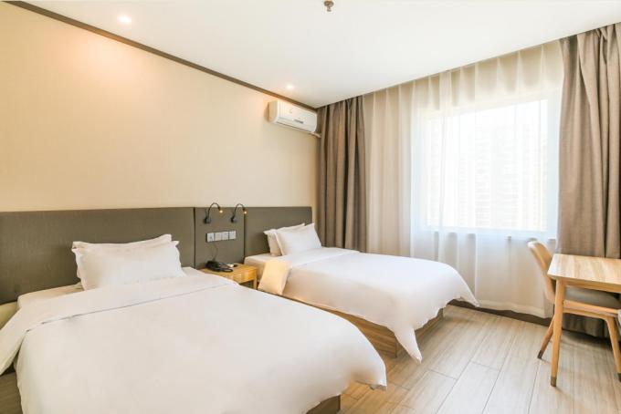 Двухместный (Mainland Chinese Citizens - Twin Room New Style), Hanting Express Qingdao Chengyang Zhengyang Road