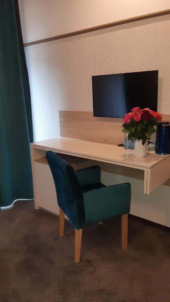 Двухместный (Двухместный номер Делюкс с 1 кроватью и балконом), Hotel & Restauracja Glass