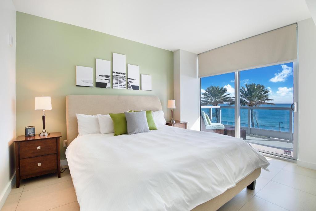 Апартаменты (Апартаменты с 1 спальней — Вид на океан), Bluebird Suites Monte Carlo Miami Beach
