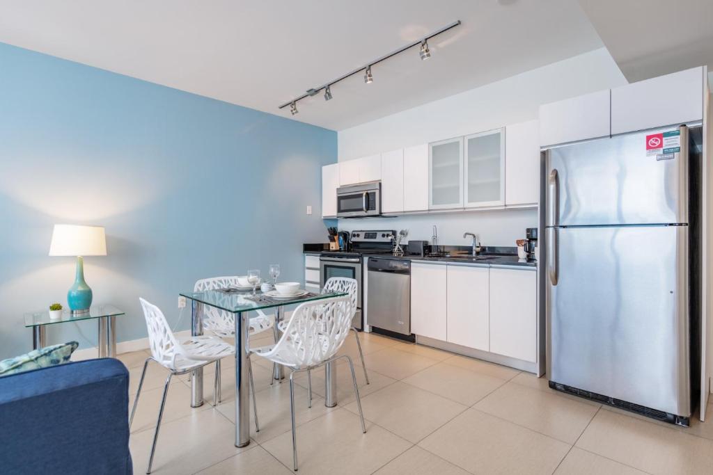 Апартаменты (Апартаменты с 1 спальней и видом на океан), Bluebird Suites Monte Carlo Miami Beach