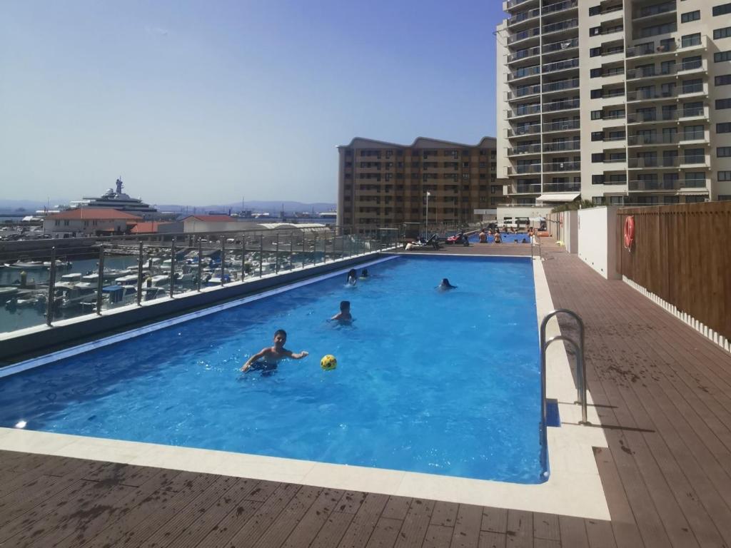 NEW - Kings Wharf Quay29 - Large Studio Apartment with 3 Pools - Gym - Rock Views - Holiday and Short Let Apartments in Gibraltar photo 3