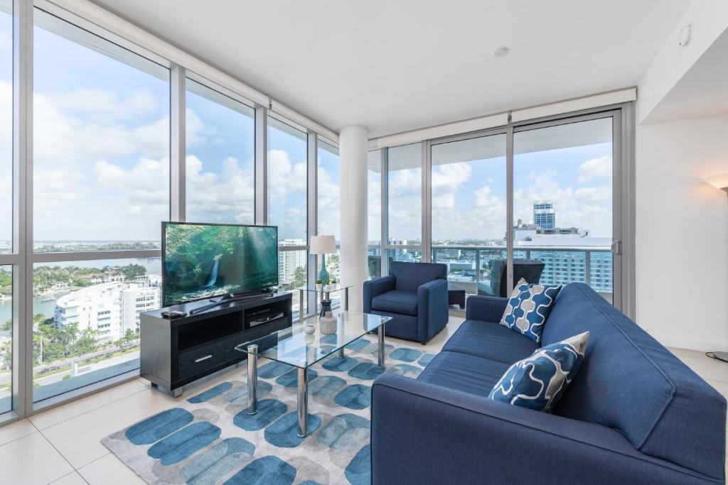 Апартаменты (Апартаменты Делюкс с 1 спальней, вид на залив), Global Luxury Suites at Monte Carlo