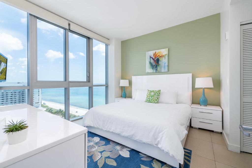 Апартаменты (Апартаменты с 1 спальней — Верхний этаж, вид на город), Bluebird Suites Monte Carlo Miami Beach