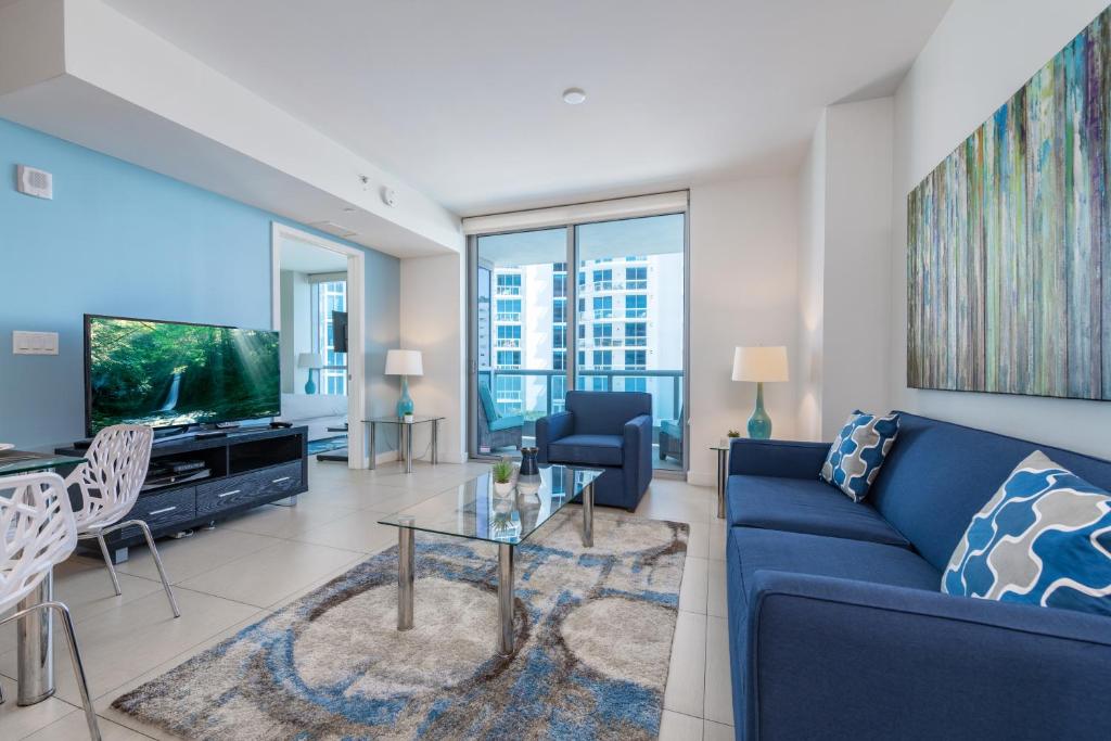 Апартаменты (Апартаменты с 1 спальней и частичным видом на океан), Global Luxury Suites at Monte Carlo