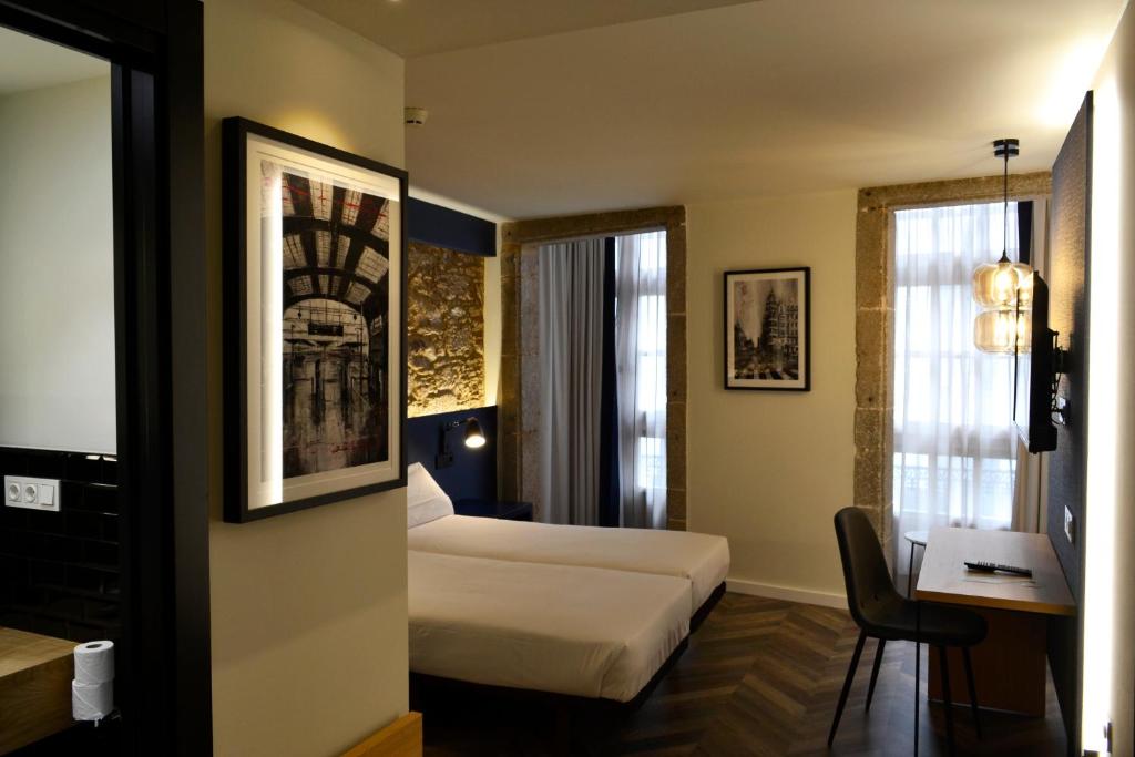 Двухместный (Двухместный номер «Премиум» с 1 кроватью), Hotel Alda Galería Coruña