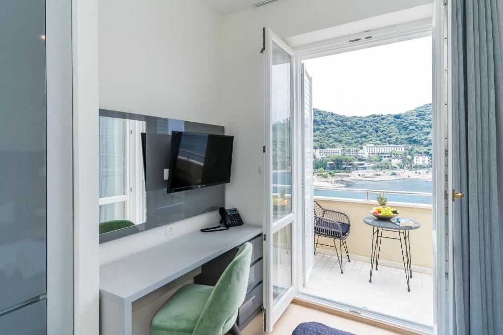 Двухместный (Двухместный номер с 1 кроватью и балконом, вид на море), Art Hotel Dubrovnik