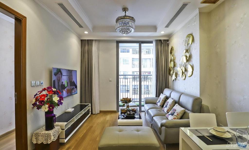 Апартаменты (Апартаменты с 2 спальнями), Happyhome Vinhomes Time City and Parkhill Premium