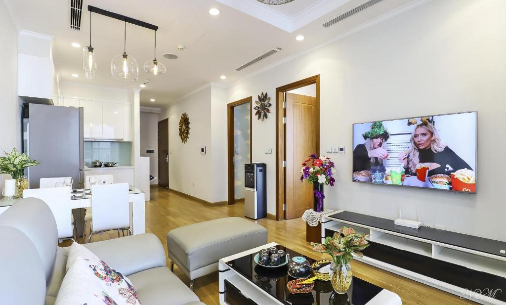 Апартаменты (Апартаменты с 2 спальнями), Happyhome Vinhomes Time City and Parkhill Premium