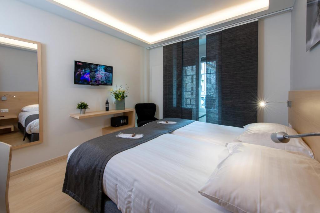 Двухместный (Двухместный номер с 2 отдельными кроватями), Hotel des Alpes