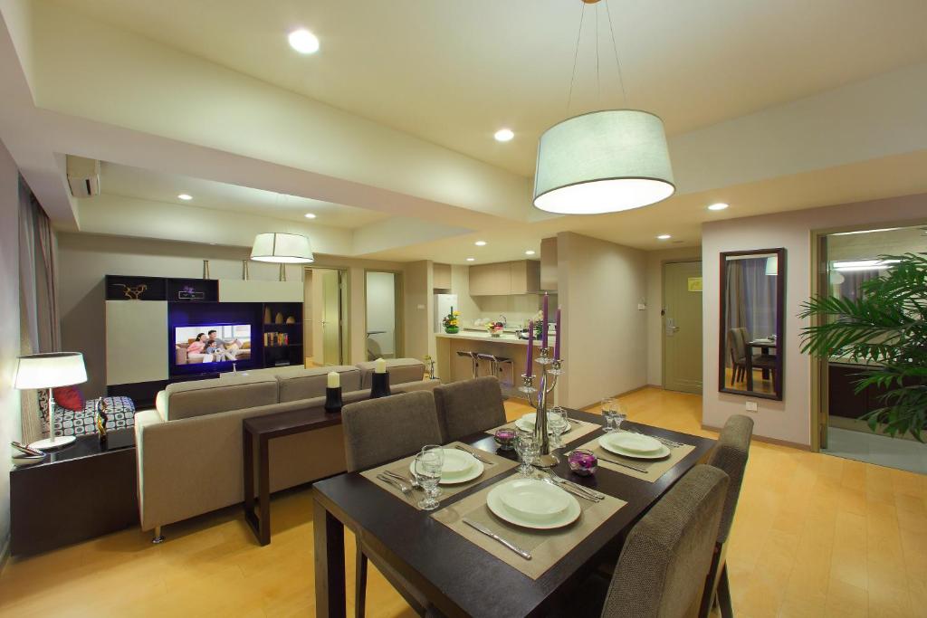 Апартаменты (Представительские апартаменты с 2 спальнями), Somerset Heping Shenyang